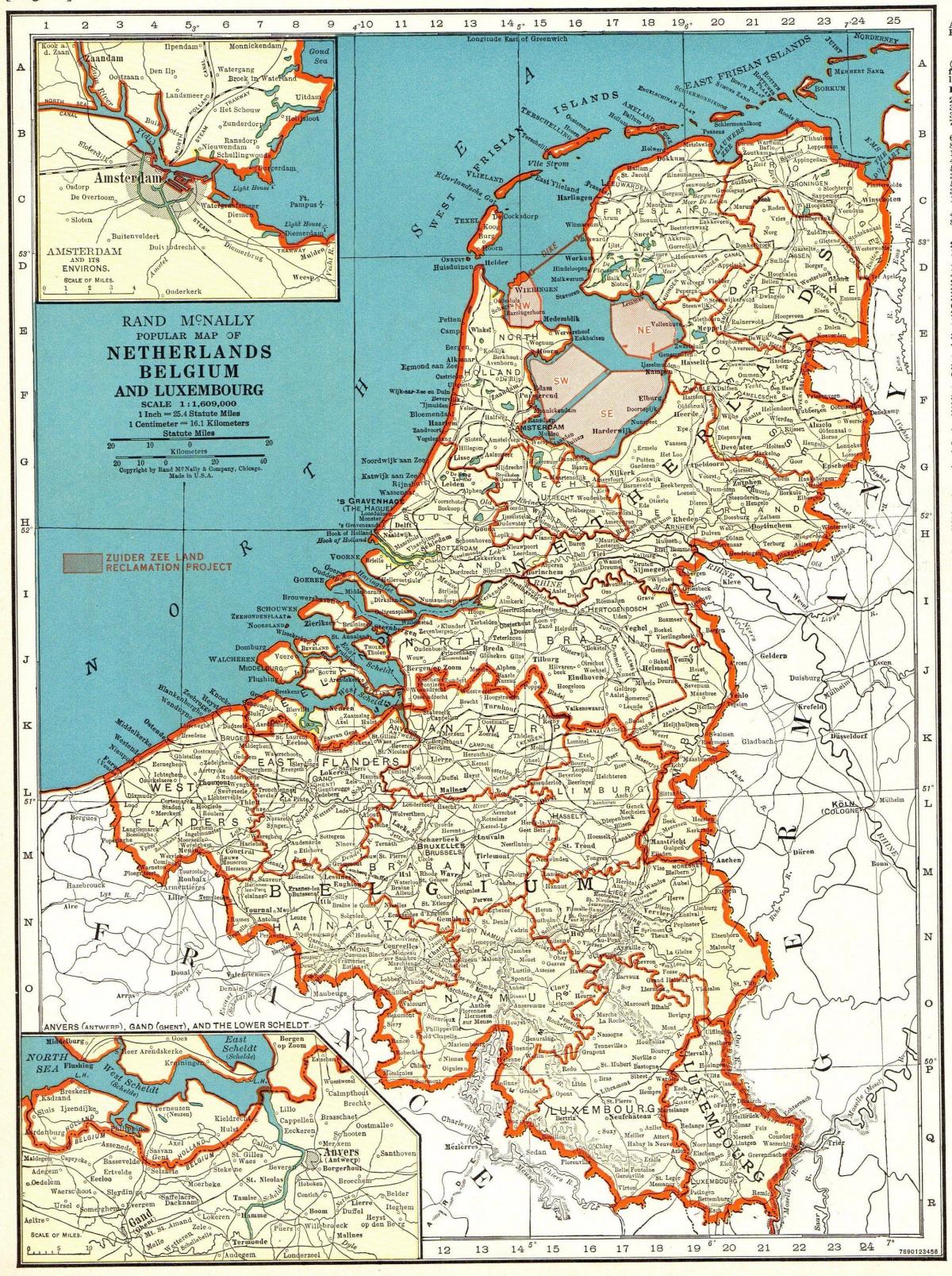 Historical map of Netherlands