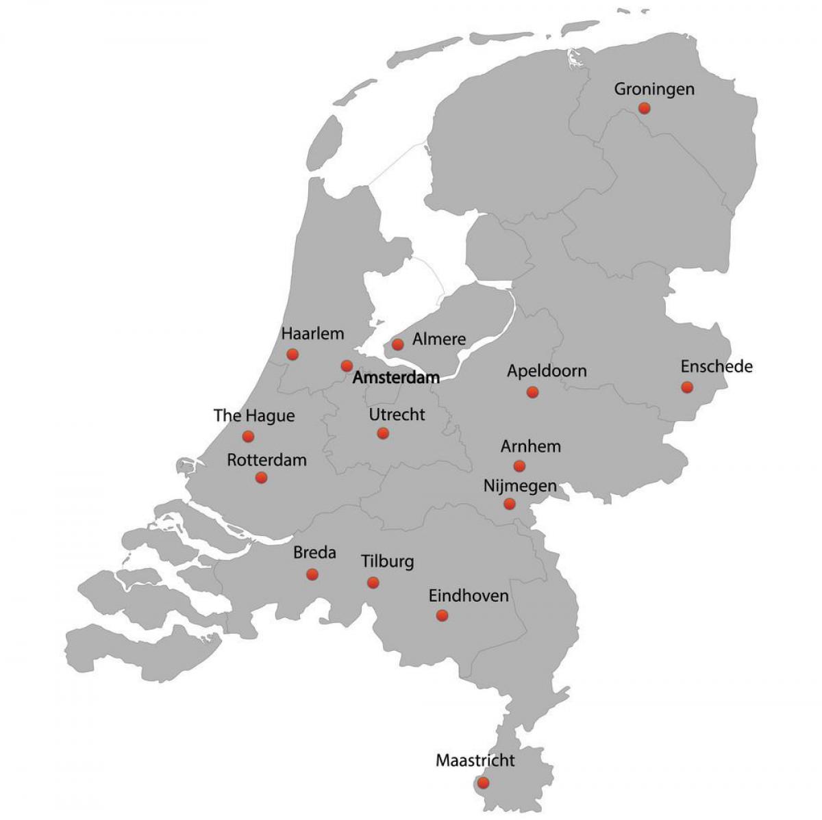 Netherlands city map