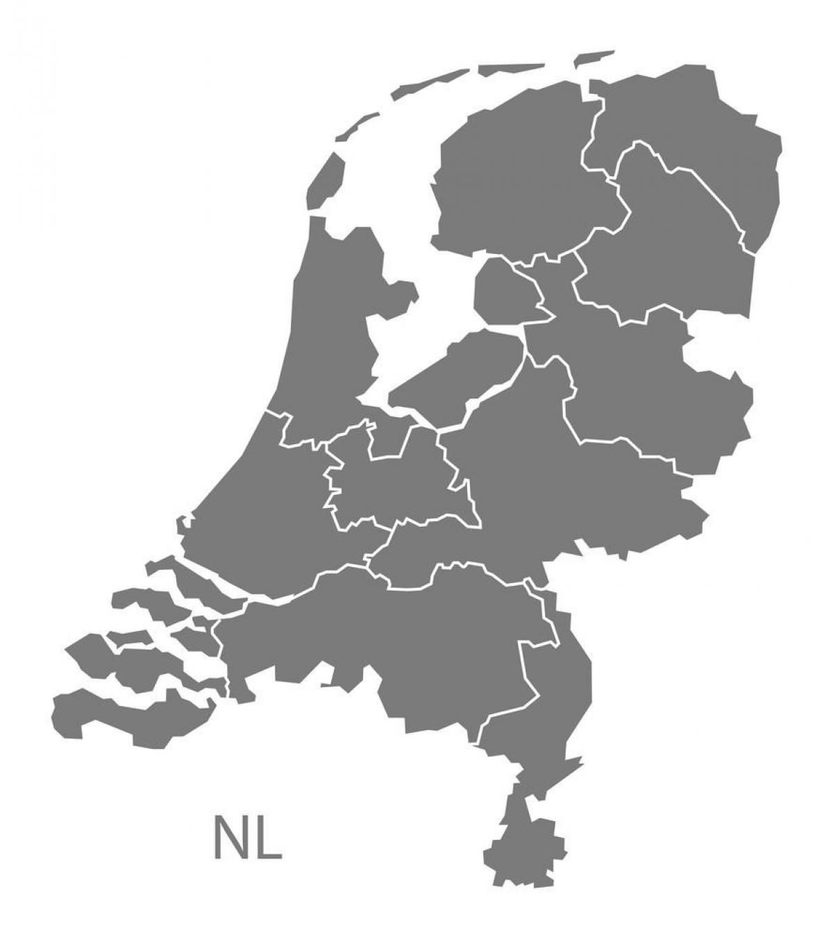 Netherlands vector map