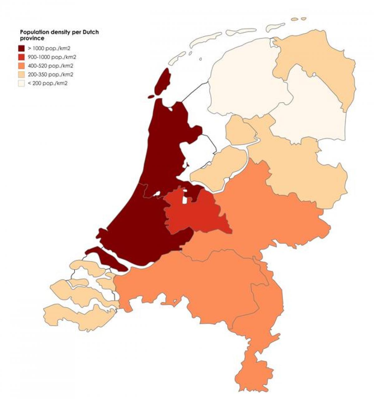 Netherlands density map