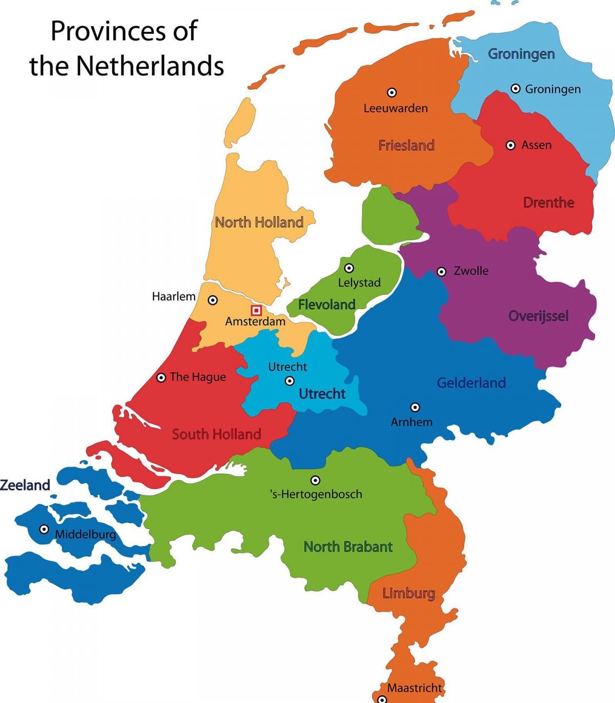 Netherlands state map